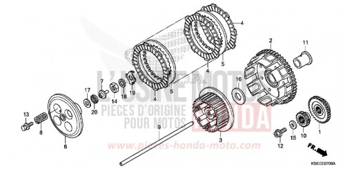 EMBRAYAGE CRF150RE de 2014